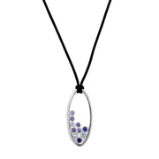 Montana Sapphire Bubble Necklace - "Lilac & Lavender"