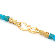 Turquoise & Gold Vermeil Necklace - "Miss Bahama"