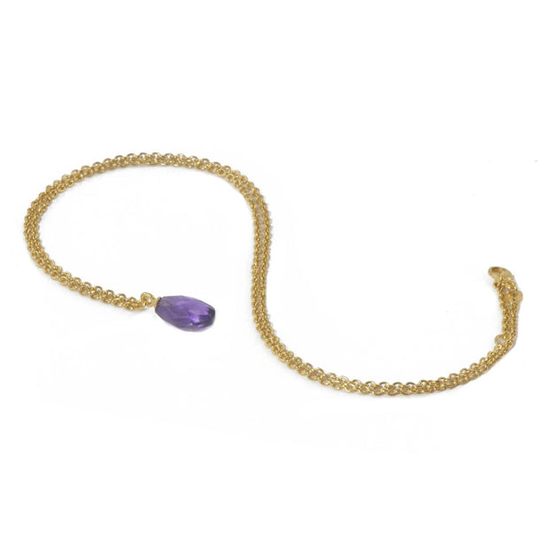 24K Gold Vermeil and Amethyst Necklace
