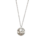 Stainless Steel & Freshwater Pearl Necklace - "Rattle"