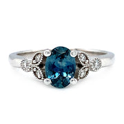 Montana Sapphire and Diamond Ring - "Morning Frost"