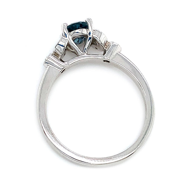 Montana Sapphire and Diamond Ring - "Morning Frost"