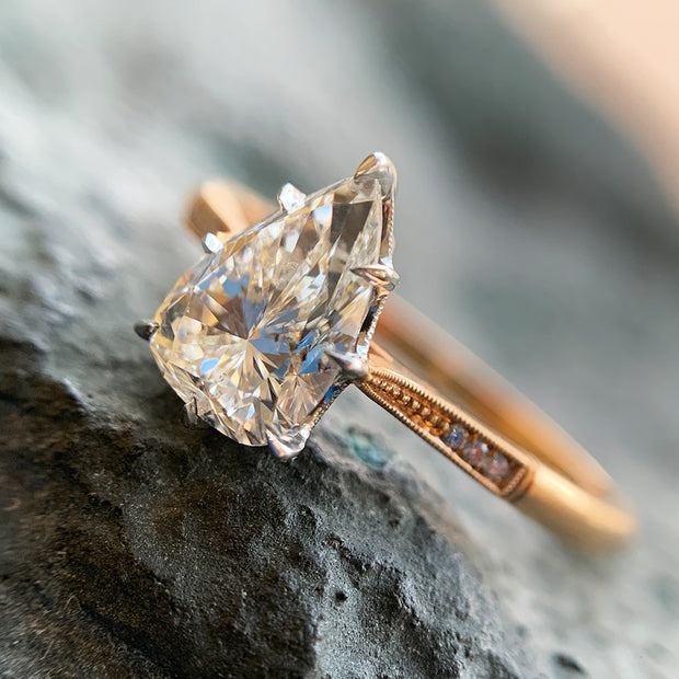 Pear-Shaped Diamond Engagement Ring - "Margot"
