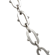 Sterling Silver Spiked Statement Chain - "Valor"