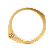 Celestial Yellow Gold & Diamond Ring - "Celestial Slice"