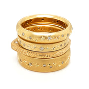 Celestial Yellow Gold & Diamond Ring - "Celestial Slice"