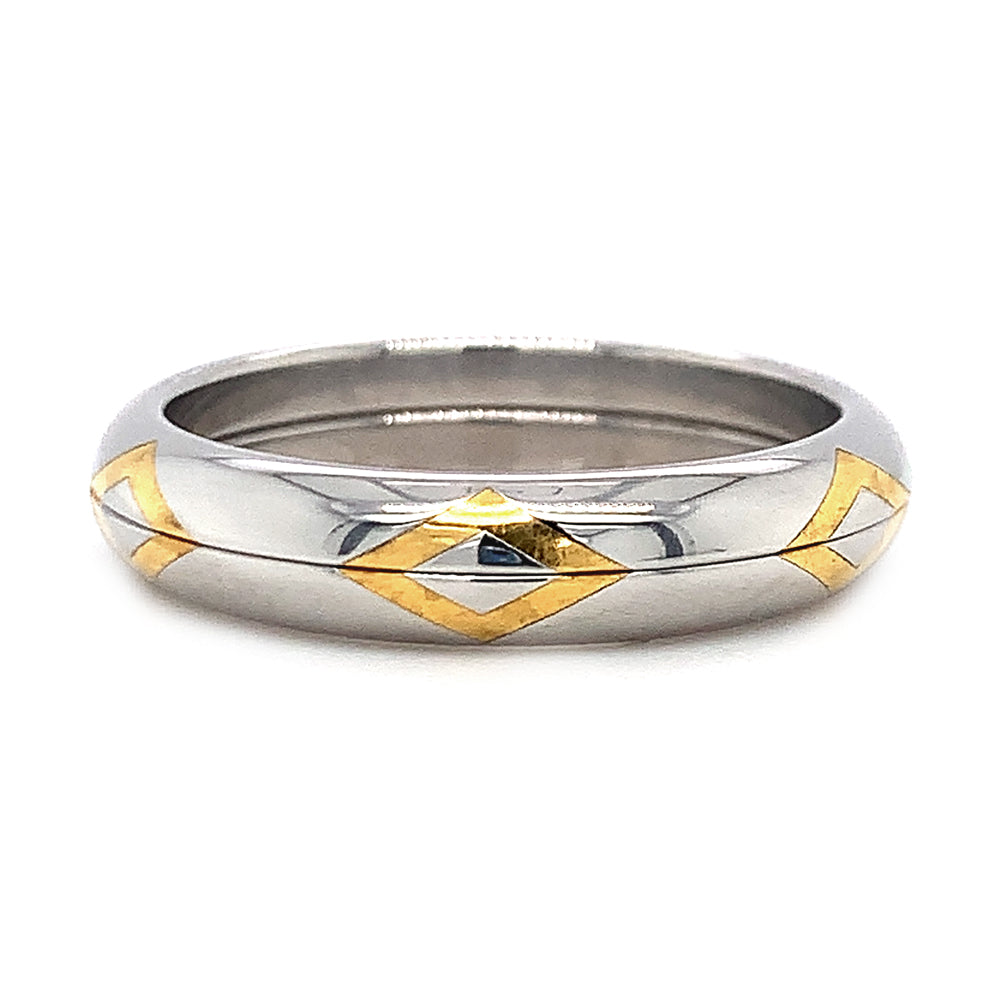 Polarium and 24KY Gold Ring- 
