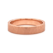 Matte and Burnished Rose Gold Band