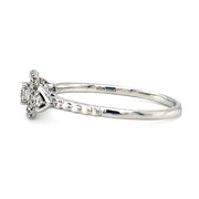Diamond Halo Engagement Ring - "Simply Sweet"