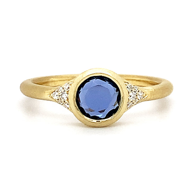 Montana Yogo Sapphire Engagement Ring - "Ferry Lake"