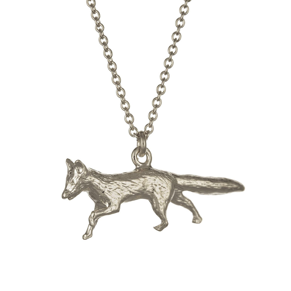 Sterling Silver Fox Necklace | Alex Monroe | Alara Jewelry