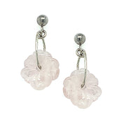 10mm hand-carved, flowers in blush pink morganites.