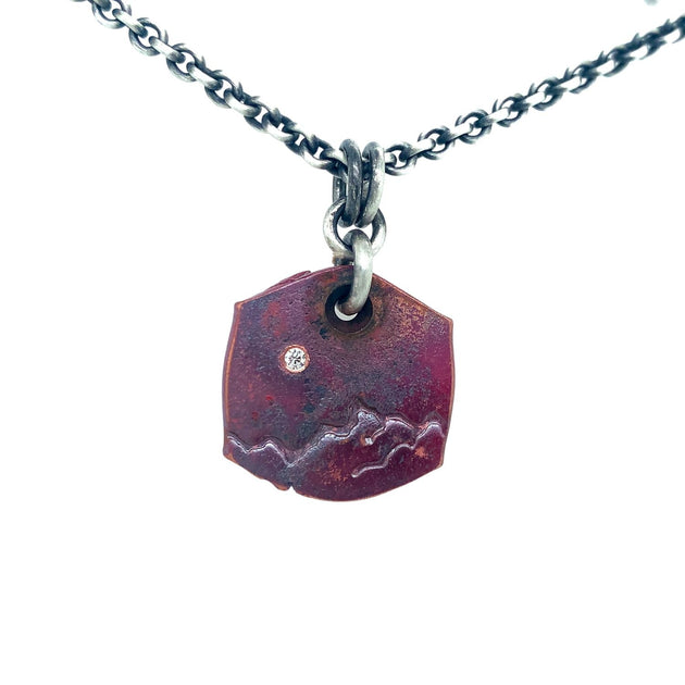 Hematite Pendant Necklace - Copper Jewelry - Simple Graces Jewelry
