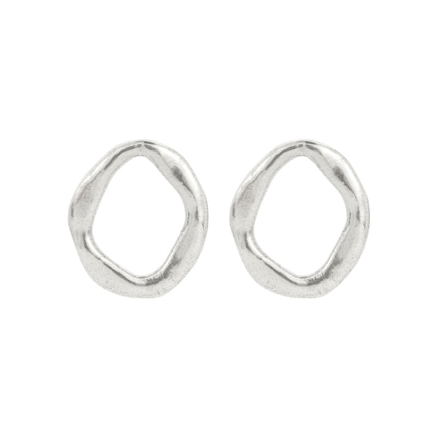 Vincy V-Shape Hoop Earrings 18K Gold/Silver