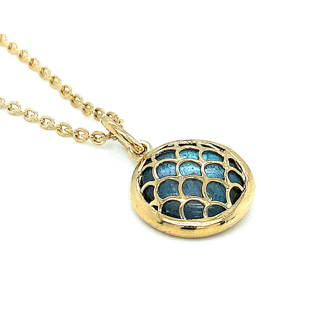 Gold Vermeil Sphere Charm Necklace