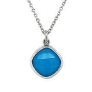 Sterling Silver Turquoise Necklace- "Wishing Well"