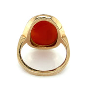 Yellow Gold Cameo Ring- "Portrait of a Lover"