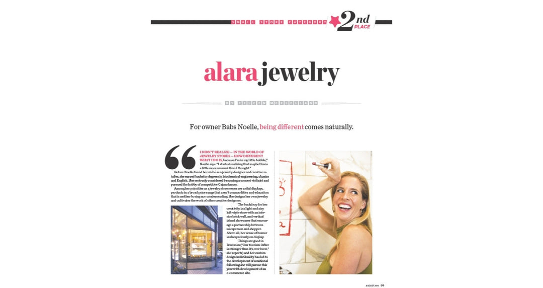 Alara Jewelry Named #2 Coolest Jewelry Store in North America