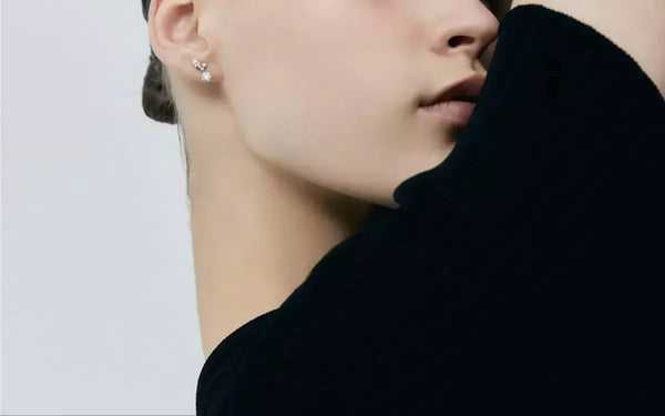 Stylish Woman with Minimalist Jewelry