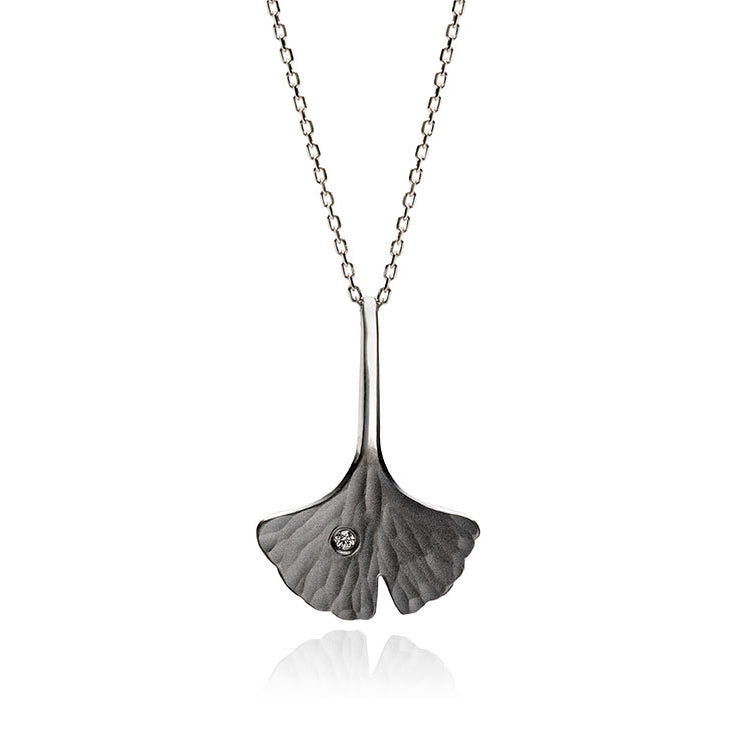 toby pomeroy ginkgo pendant with diamond
