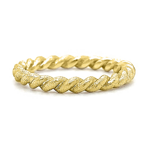 Yellow Gold Twisted Rope Band - "Bonded"