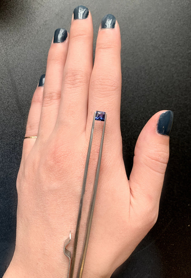 Yogo Sapphire, Square-cut 0.80ct - "Night Sky"