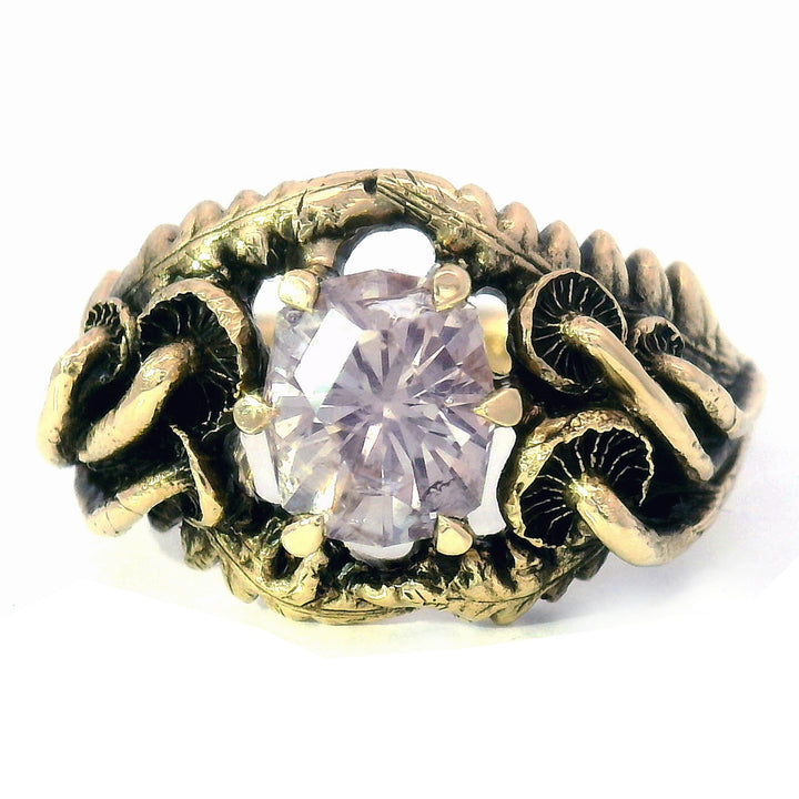 Unheated Lilac Montana Sapphire Ring - "Mushroom Oasis"