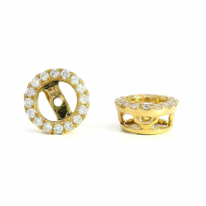 Montana Sapphire Earrings & Diamond Halo Jackets - "Stillwater"