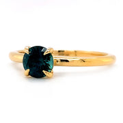 Montana Sapphire and Yellow Gold Engagement Ring - "Aurora"