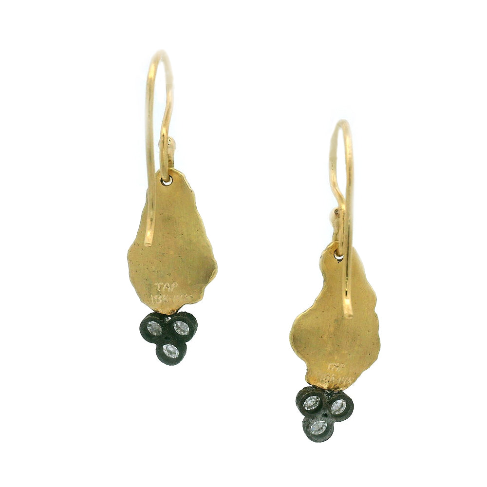 Inverted Diamond Dangle Earrings - "Bekimi"