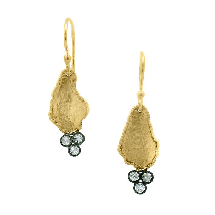 Inverted Diamond Dangle Earrings - "Bekimi"