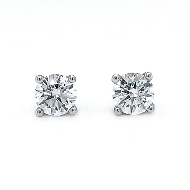 Lab Grown Diamond 4 Prong Stud Earrings - 0.66ctw