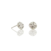Sterling Silver and Diamond Earrings - "Silver Light"