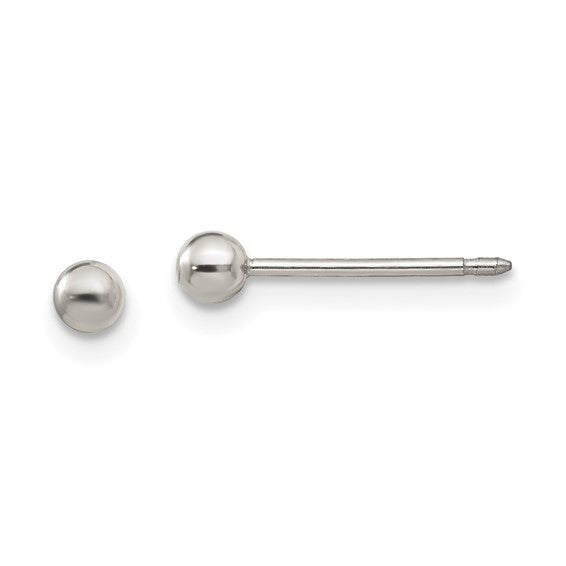 "Titanium Ball" 3mm Titanium Ball Piercing Studs