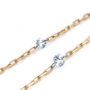 Yellow Gold and Diamond Necklace - "Staggering Bliss"