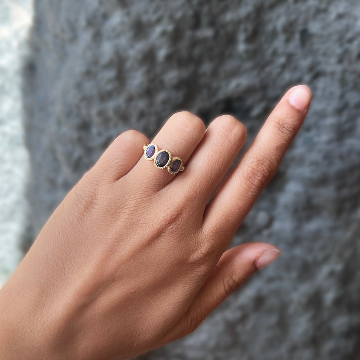 Yogo Sapphire & Diamond Ring - "Queen of the Gulch"