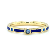 Yogo Sapphire and Enamel Band - "Rock Candy Royal Blue"