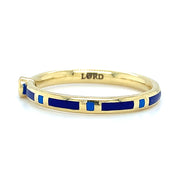 Yogo Sapphire and Enamel Band - "Rock Candy Royal Blue"