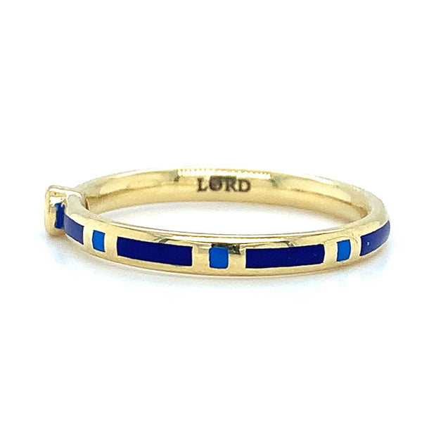 Yogo Sapphire & Enamel Band - "Rock Candy Royal Blue"