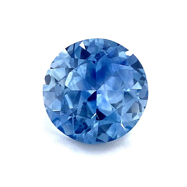 light blue 1.43ct Montana sapphire profile
