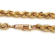 Estate Yellow Gold Rope Chain