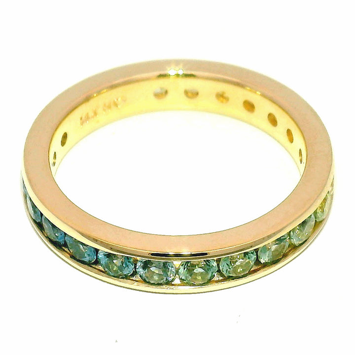 Montana Sapphire Eternity Band - "Balsamroot"