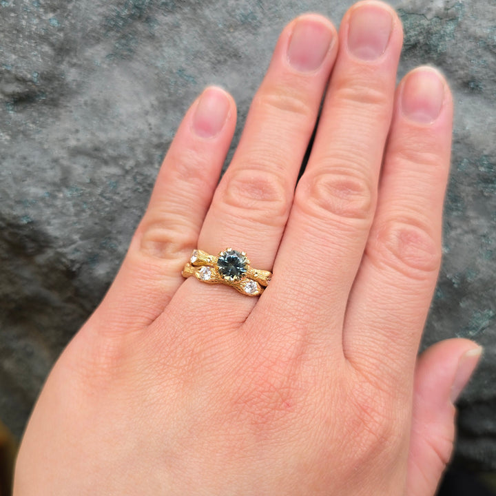 Diamond and Yellow Gold Ring- "Nectere"