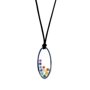 Montana Sapphire Bubble Necklace - "Rainbow"