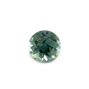 Round Loose Sage Green Montana Sapphire Front