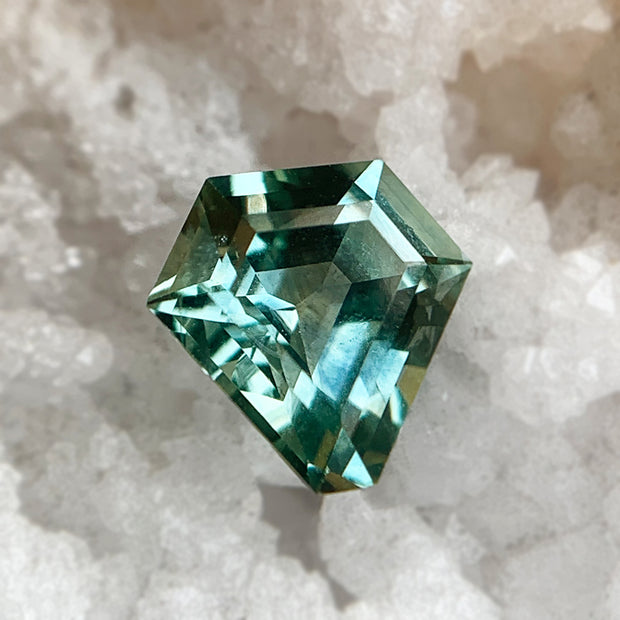 Montana Sapphire, 1.10ct - "Shield of Green"