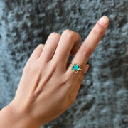 One-of-a-Kind Persian Turquoise & Gold Ring - "Caiah"