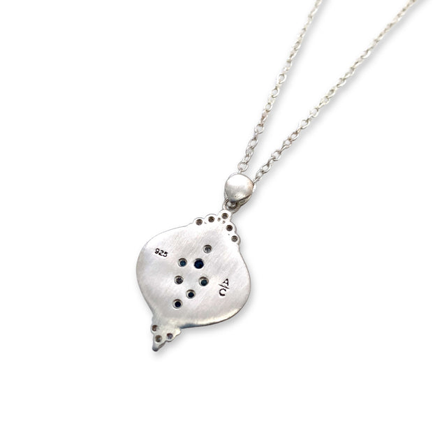 Sterling Silver Raindrop Necklace - "Evening Pour"
