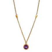 Gold Vermeil and Amethyst Necklace - "Azlyn"