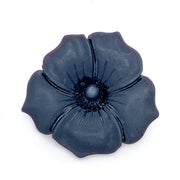 Black Pansy Brooch - "Mourning Pansy"